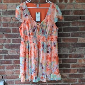American rag 3x papaya punch dress